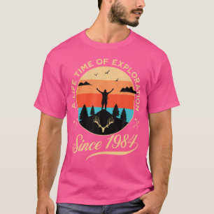1984 Birthday Hiking Adventure Camping Outdoors 40 T-Shirt