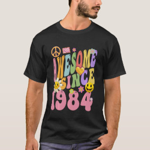 1984 Birthday Vintage Hippie Retro Awesome since 1 T-Shirt