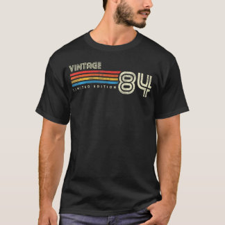 1984 Chest Stripe Birthday T-Shirt