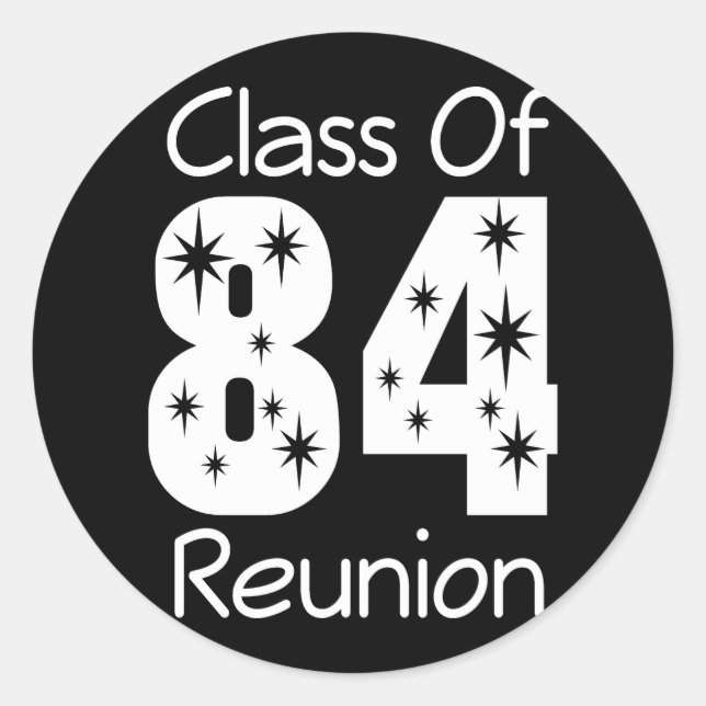 1984 Class Reunion Stickers (Front)