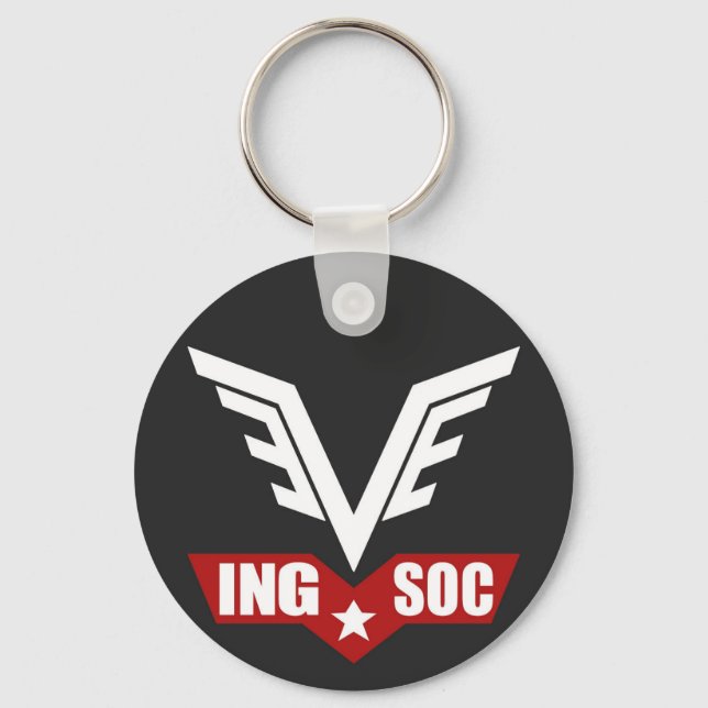 1984 INGSOC Party Logo Key Ring (Front)