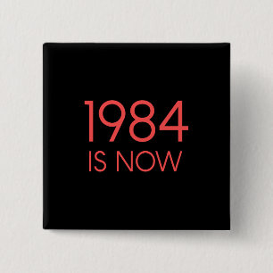 1984 is now 15 cm square badge