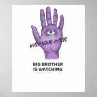 1984 Orwellian Big Brother Is Watching You Wash yo