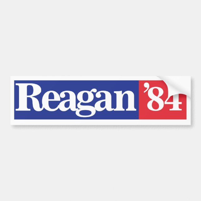 1984 Reagan Re-election Bumper Sticker (Front)