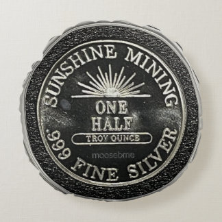 1984 Subshine Mint 1 Half Ounce .999 Silver Round Cushion