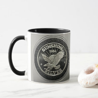 1984 Subshine Mint 1 Half Ounce .999 Silver Round Mug