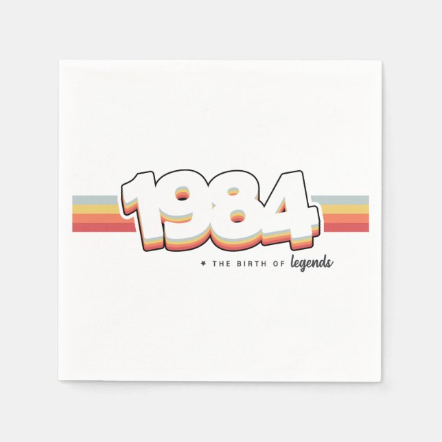 1984 The birth of legends Napkin (Front)