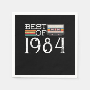 1984 Vintage 36 th Birthday Anniversary Gift Napkin
