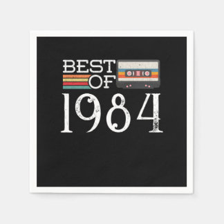 1984 Vintage 36 th Birthday Anniversary Gift Napkin