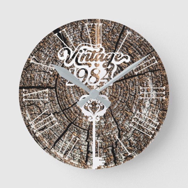 1984 Vintage Acrylic Wall Clock (Front)