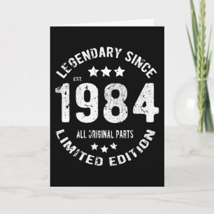 1984 Vintage Birthday Card