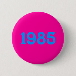 1985 80s theme button