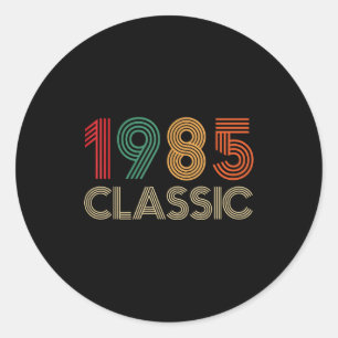 1985 Clic 40th Birthday For Men Women 40 Year Old Classic Round Sticker