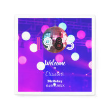 1985 Disco Ball 40th Birthday Party Invitation