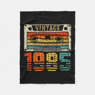 1985 Fun 37 Years Old Men And Women 37th Birthday Fleece Blanket