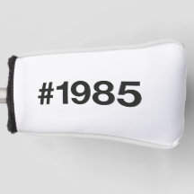 1985 Hashtag 40 Birthday Anniversary Golf Head Cover