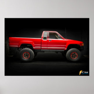 1985 Toyota 4x4 Pickup Truck Poster