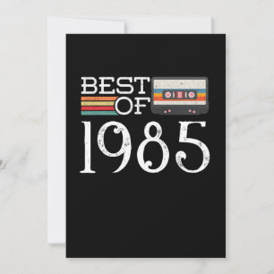 1985 Vintage 25 th Birthday Anniversary Gift Invitation