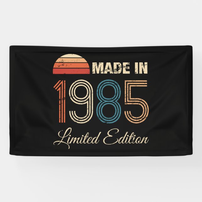 1985 Vintage 40th Birthday Banner (Horizontal)