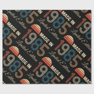 1985 Vintage 40th Birthday Wrapping Paper