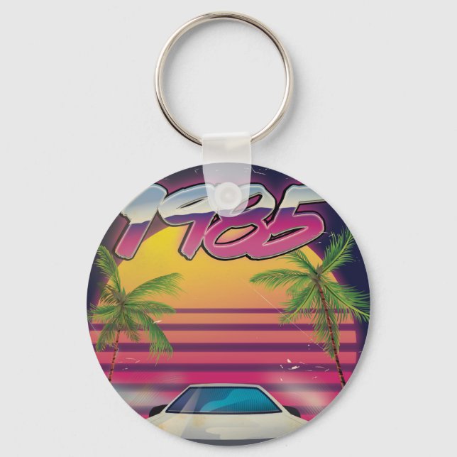 1985 - vintage poster key ring (Front)