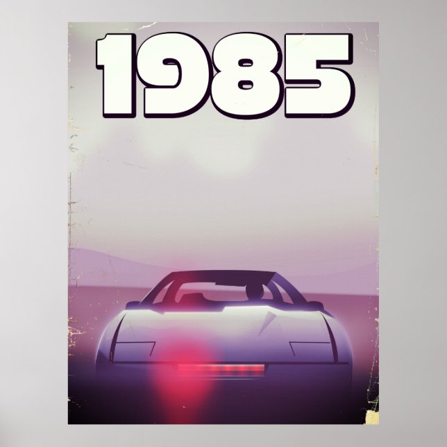 1985 vintage supercar poster (Front)