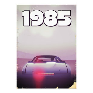 1985 vintage supercar poster