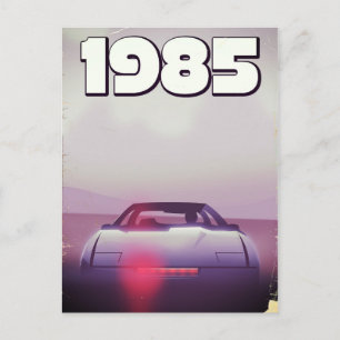 1985 vintage supercar poster postcard