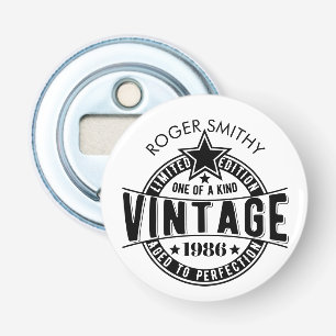 1986 40th Birthday Vintage Aged to perfection Bottle Opener