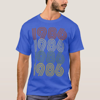 1986 Birth Year Retro Style T-Shirt