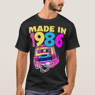 1986 Birthday Cassette Tape T-Shirt