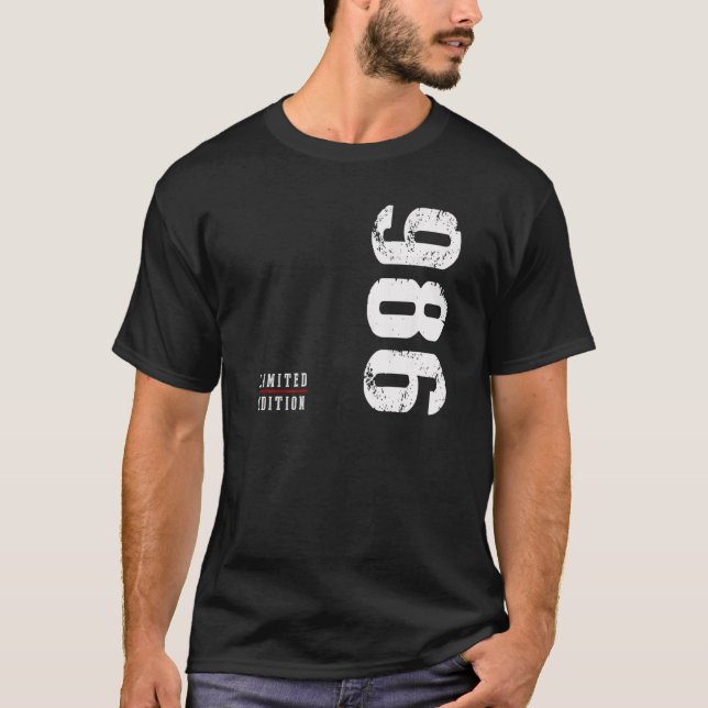 1986 Edition Birthday T-Shirt (Front)