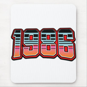 1986 T-Shirt Mouse Mat