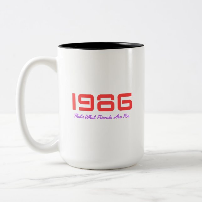 1986 Top Song Two-Tone Coffee Mug (Left)