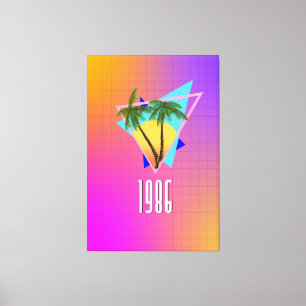1986 tropical paradise canvas print