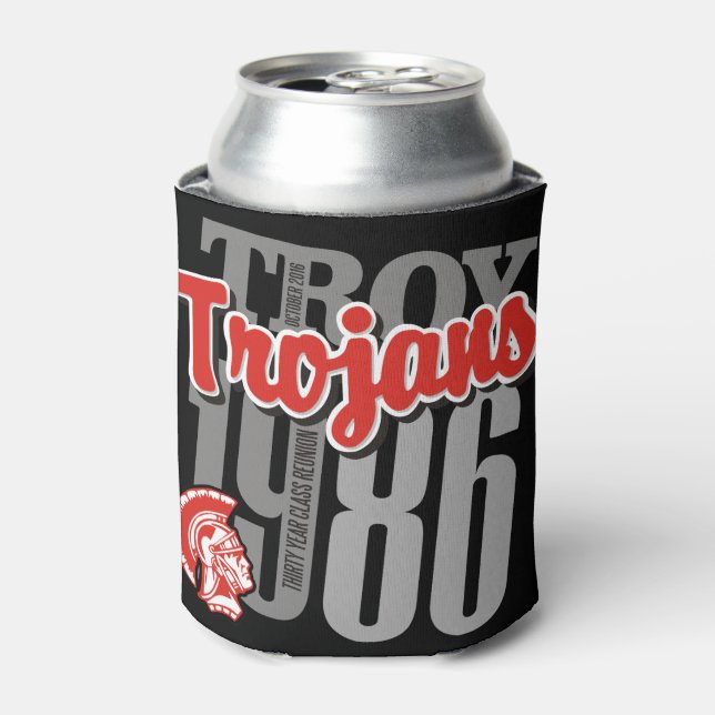 1986 Troy Trojans Can Cooler (Can Front)
