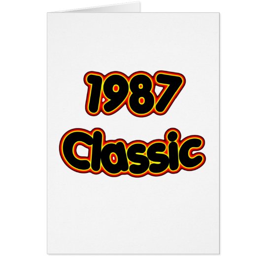 1987 Classic Card