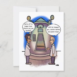 1987 Going Back In Time Postcard