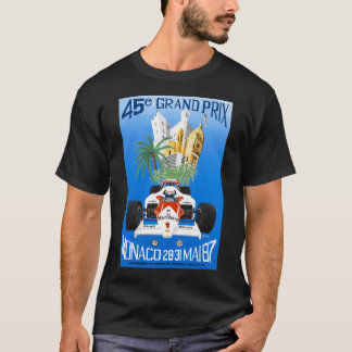 1987 Monaco Grand Prix Racing Poster T-Shirt