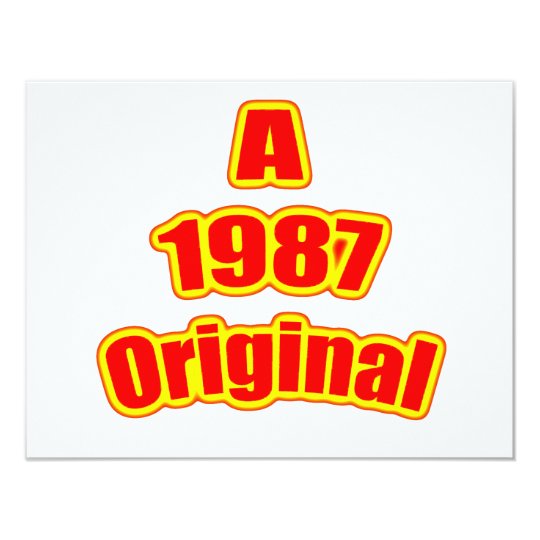 1987 Original Red Card