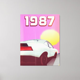 1987 sportscar poster canvas print