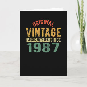 1987 Vintage Birthday Card