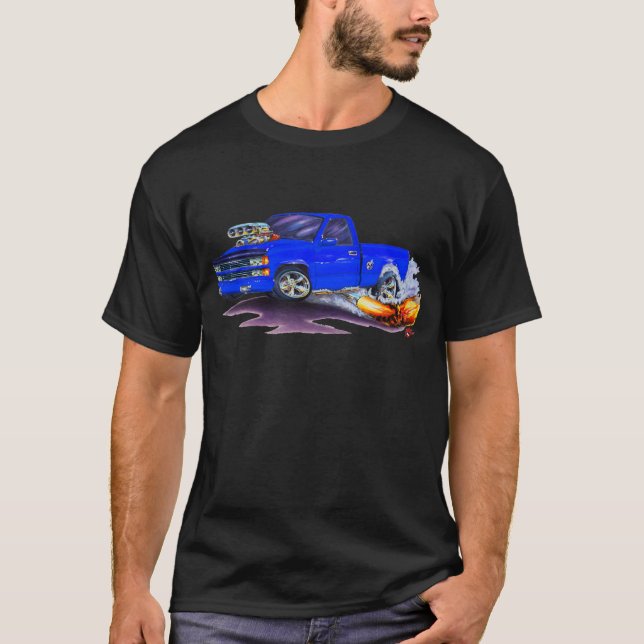 1988-98 Silverado Blue Truck T-Shirt (Front)