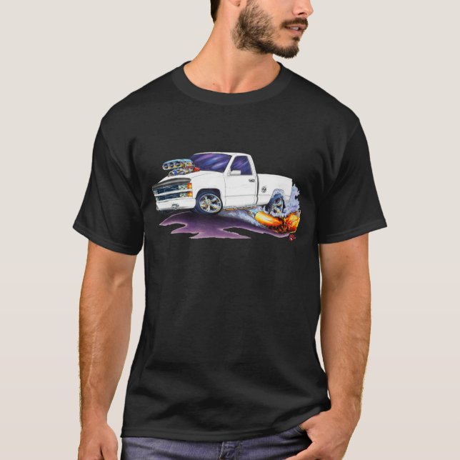 1988-98 Silverado WhiteTruck T-Shirt (Front)