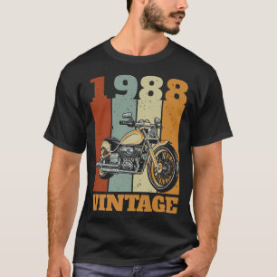 1988 Born Vintage Motorcycle Gift Biker Motorcycli T-Shirt