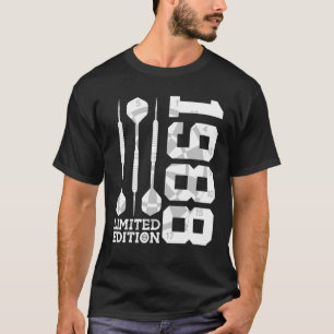 1988 DARTS 34TH BIRTHDAY T-Shirt
