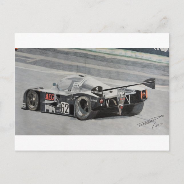 1988 Sauber C9 Mercedes Postcard (Front)