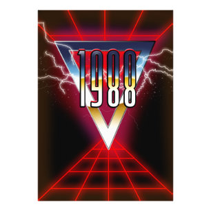 1988 Tech noir graphic Photo Print