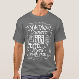 1989 Birthday Idea Camper Scout Camping 1989 retro T-Shirt