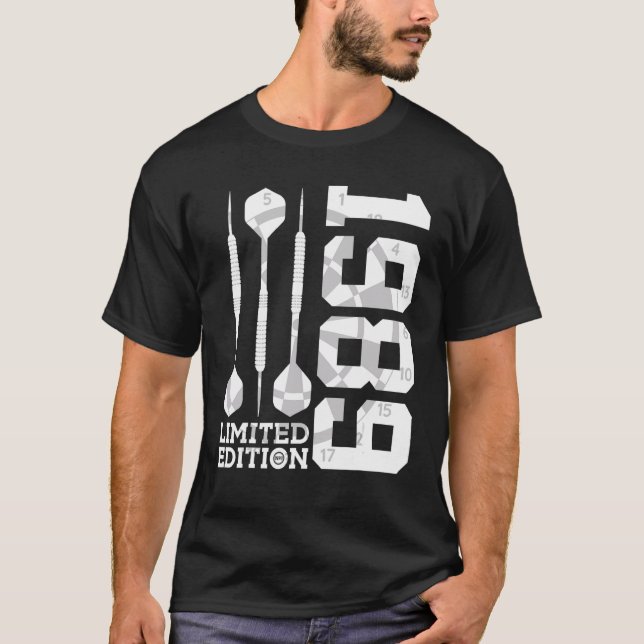 1989 DARTS 33rd BIRTHDAY T-Shirt (Front)
